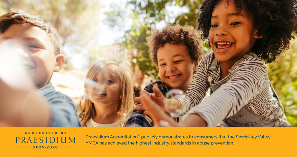Praesidium Accreditation seal awarded to Sewickley Valley YMCA for abuse prevention excellence